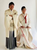 着物姿で洋髪バージョン！！！ワンポイントで胡蝶蘭の花がすごくお似合い!(^^)!